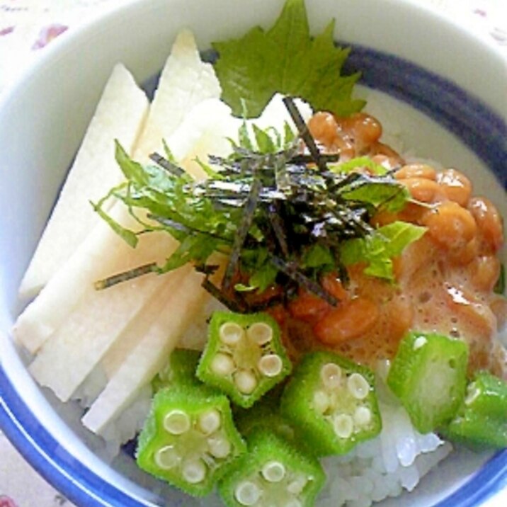 夏にオススメ～ねばねば丼